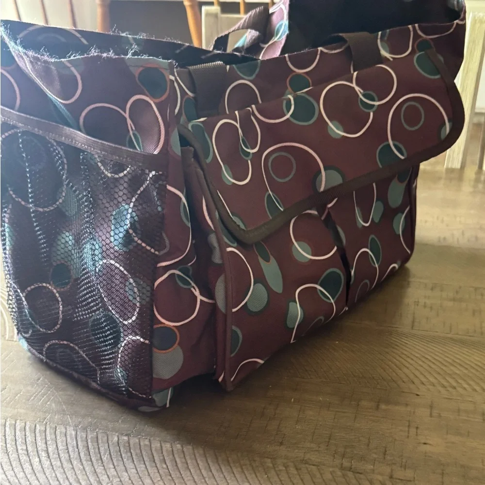 Stylish Brown Patterned Women's Bag